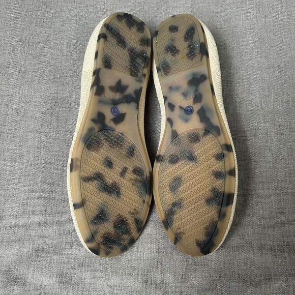 Rothy's Cream Flats with Blue Trim - Picture 5 of 5